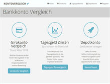 Tablet Screenshot of bankkonto-vergleich.net